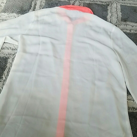 NWT Semi-Sheer Button Down Blouse - Picture 6 of 8